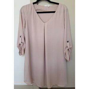 Lush Blush Pink Tunic Dress – Size S 